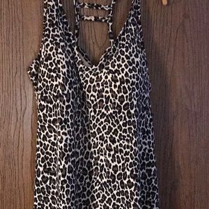 NWT Leopard print bathing top